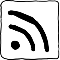 hand drawn rss icon